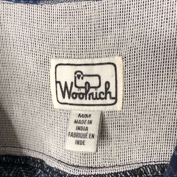 Woolrich Lagenlook Button Down Top Blue Size M - Picture 9 of 11